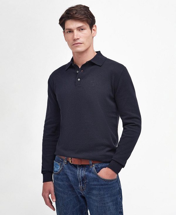 Barbour Bassington Polo Shirt Mørkeblå | BABO88593