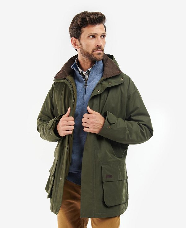 Barbour Beaconsfield Waterproof Jacket Olivengrøn | BABO87401