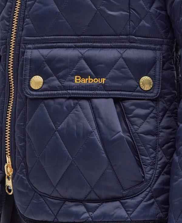 Barbour Beadnell Fitted Quilted Jacket Mørkeblå | BABO89341