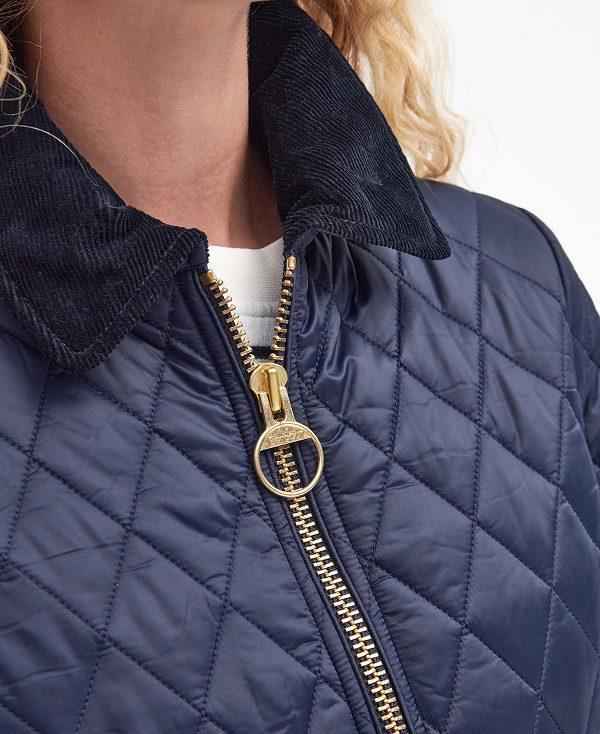 Barbour Beadnell Fitted Quilted Jacket Mørkeblå | BABO89341