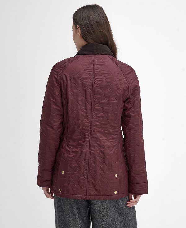 Barbour Beadnell Polarquilt Jacket Mørkerød Brune | BABO89358