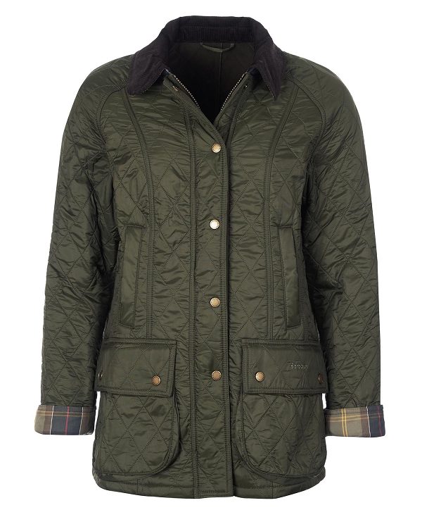 Barbour Beadnell Polarquilt Jacket Olivengrøn | BABO89326