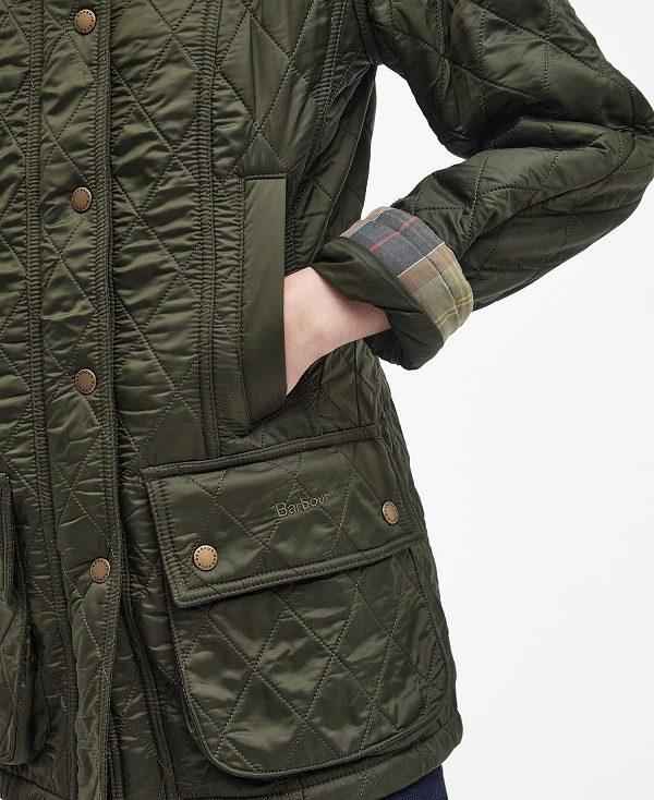 Barbour Beadnell Polarquilt Jacket Olivengrøn | BABO89326