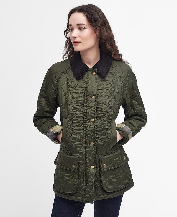 Barbour Beadnell Polarquilt Jacket Olivengrøn | BABO89326