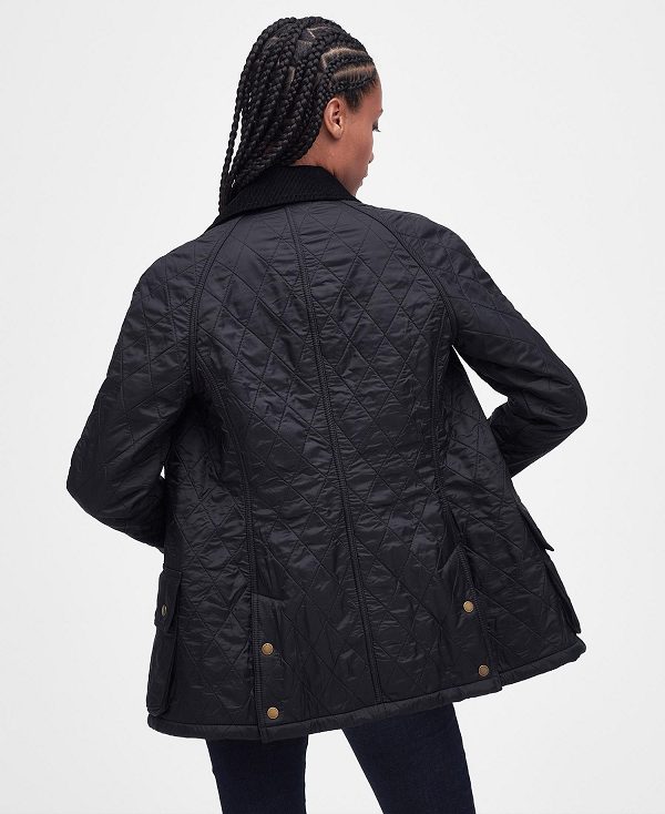 Barbour Beadnell Polarquilt Jacket Sort | BABO89333