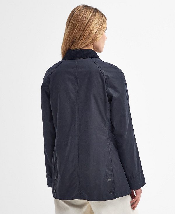 Barbour Beadnell® Waxed Jacket Mørkeblå | BABO89181