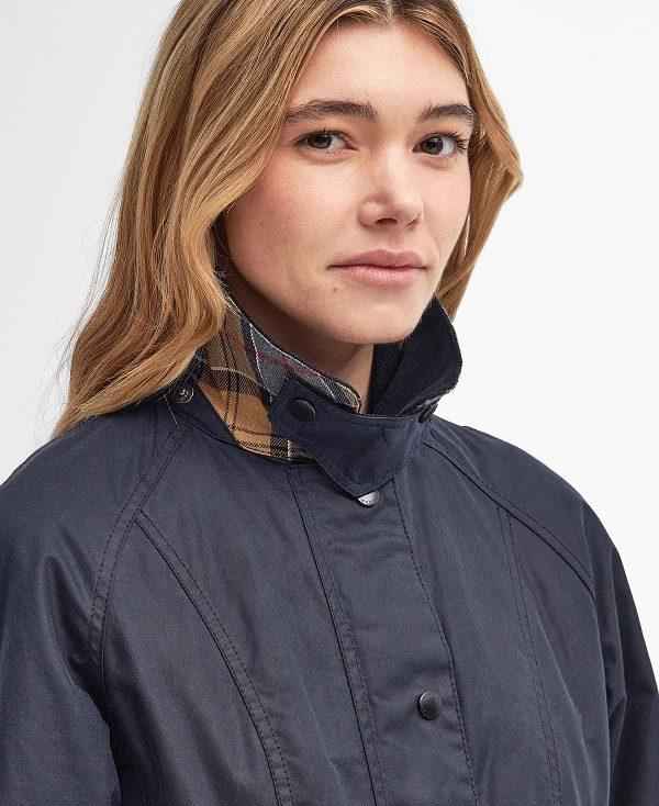 Barbour Beadnell® Waxed Jacket Mørkeblå | BABO89181