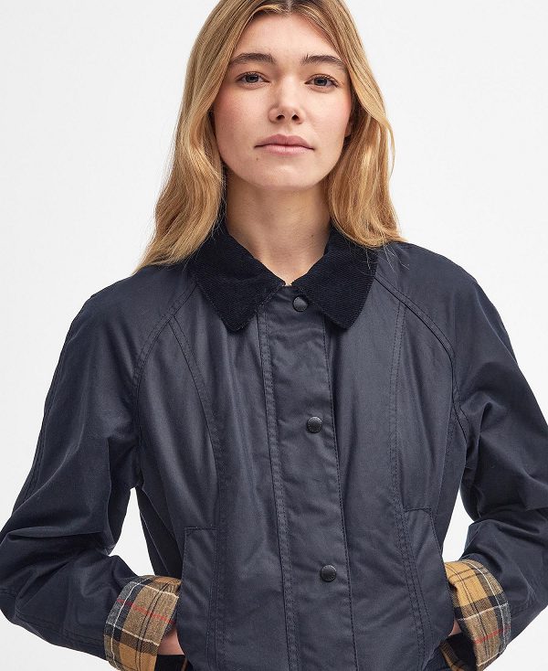 Barbour Beadnell® Waxed Jacket Mørkeblå | BABO89181