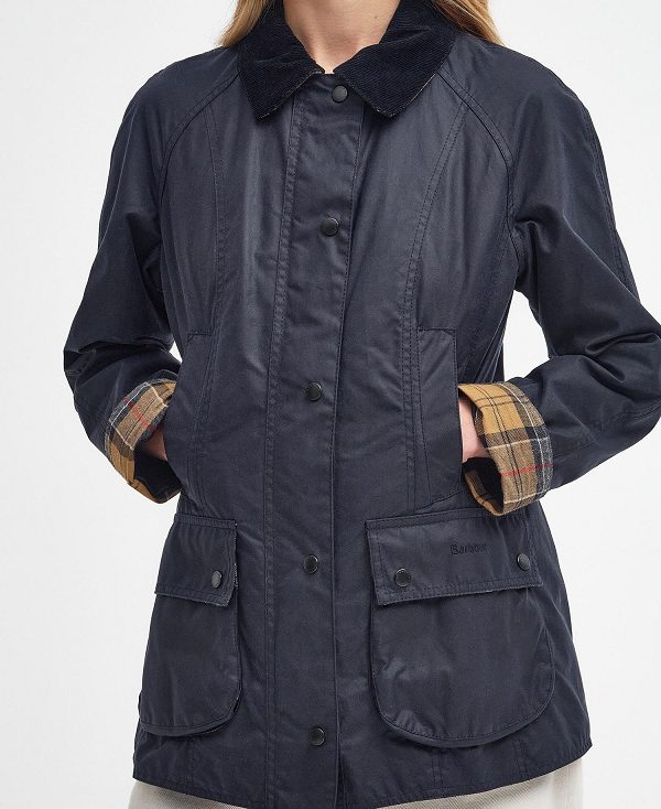 Barbour Beadnell® Waxed Jacket Mørkeblå | BABO89181