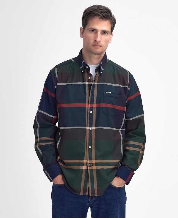 Barbour Bearpark Regular Long-sleeved Shirt Flerfarvede | BABO87898