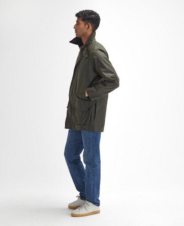 Barbour Beaufort® Waxed Jacket Olivengrøn | BABO87223