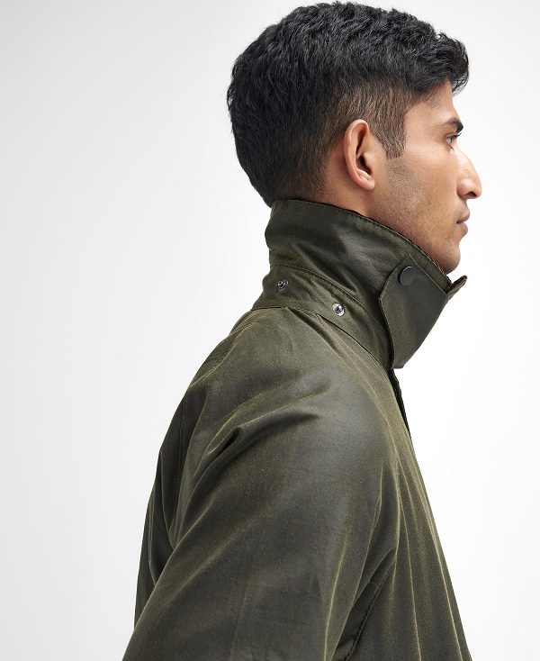 Barbour Beaufort® Waxed Jacket Olivengrøn | BABO87223