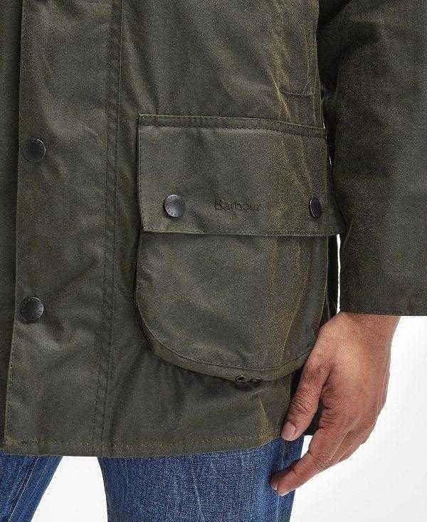 Barbour Beaufort® Waxed Jacket Olivengrøn | BABO87223