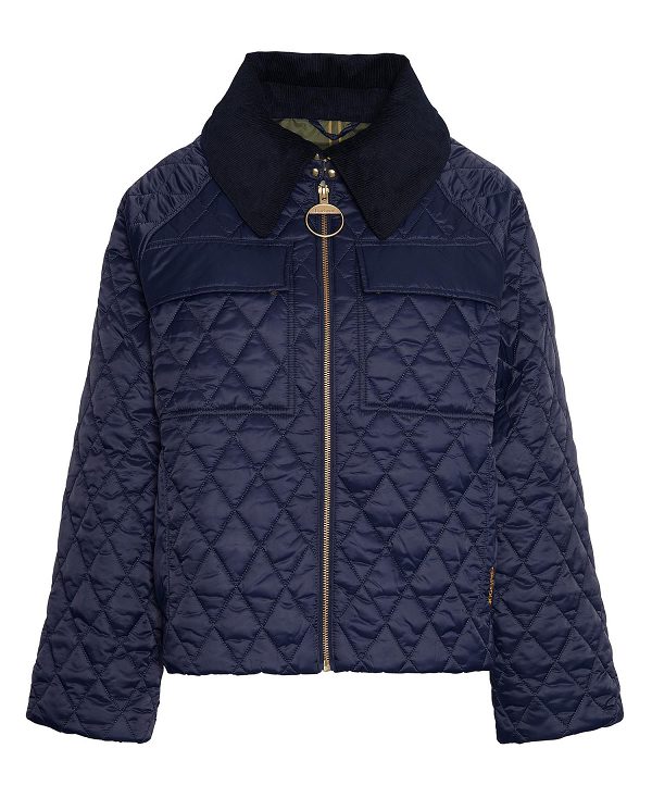 Barbour Beauly Quilted Jacket Mørkeblå | BABO89375