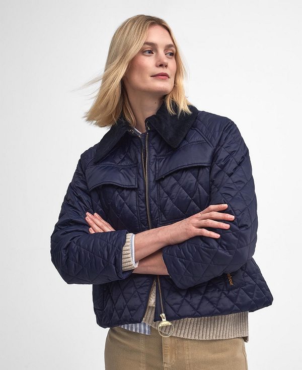 Barbour Beauly Quilted Jacket Mørkeblå | BABO89375