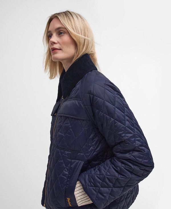 Barbour Beauly Quilted Jacket Mørkeblå | BABO89375