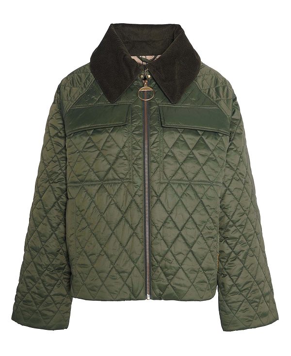 Barbour Beauly Quilted Jacket Olivengrøn | BABO89362