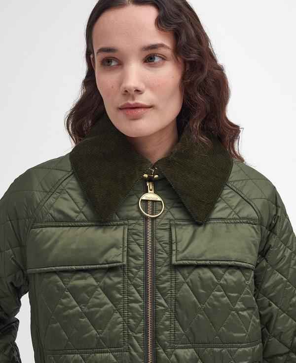 Barbour Beauly Quilted Jacket Olivengrøn | BABO89362