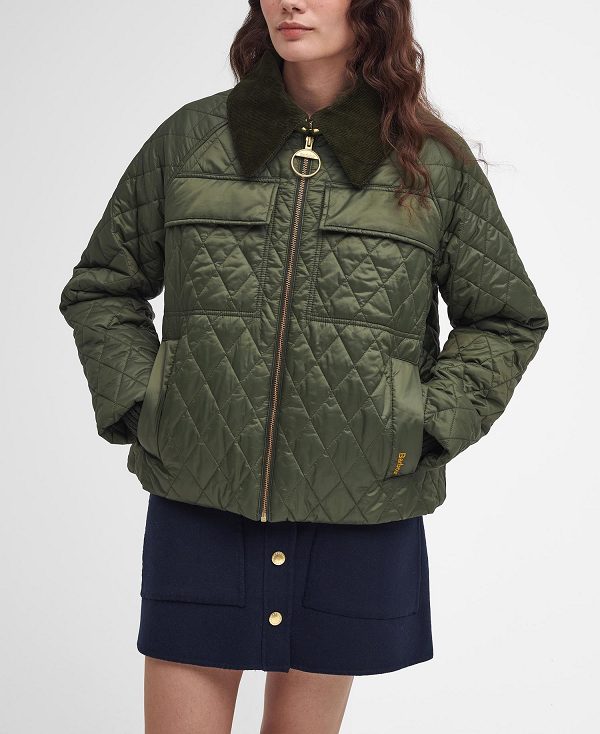 Barbour Beauly Quilted Jacket Olivengrøn | BABO89362