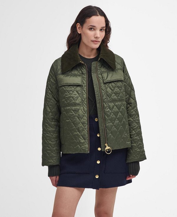 Barbour Beauly Quilted Jacket Olivengrøn | BABO89362