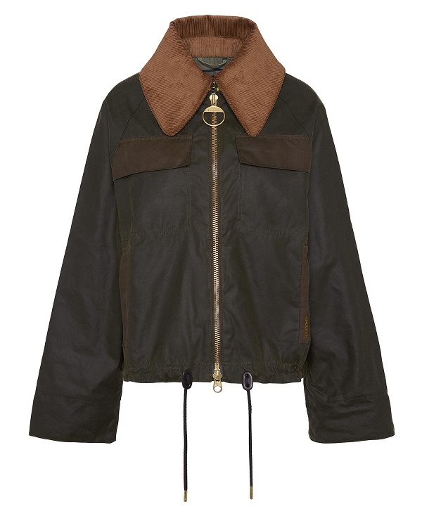 Barbour Beauly Waxed Jacket Olivengrøn | BABO89244