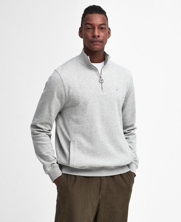 Barbour Beckhill Half-zip Sweatshirt Grå | BABO88646