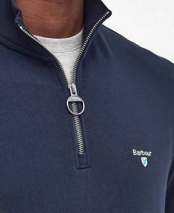 Barbour Beckhill Half-zip Sweatshirt Mørkeblå | BABO88475