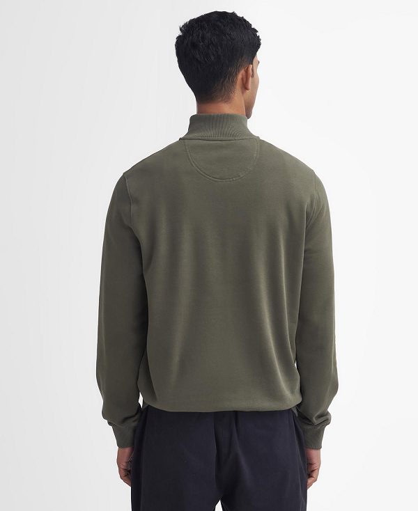 Barbour Beckhill Half-zip Sweatshirt Olivengrøn | BABO88474