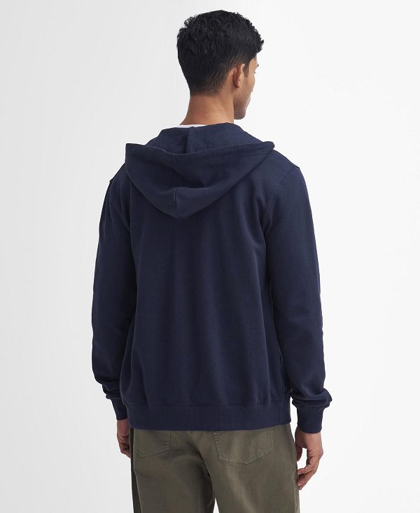 Barbour Beckhill Zip-up Hoodie Mørkeblå | BABO88480