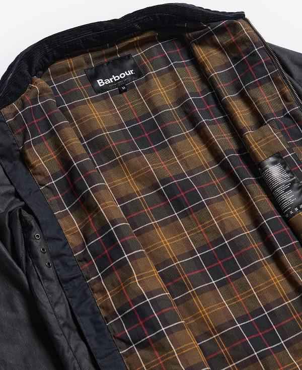 Barbour Bedale Short Wax Jacket Mørkeblå | BABO87230