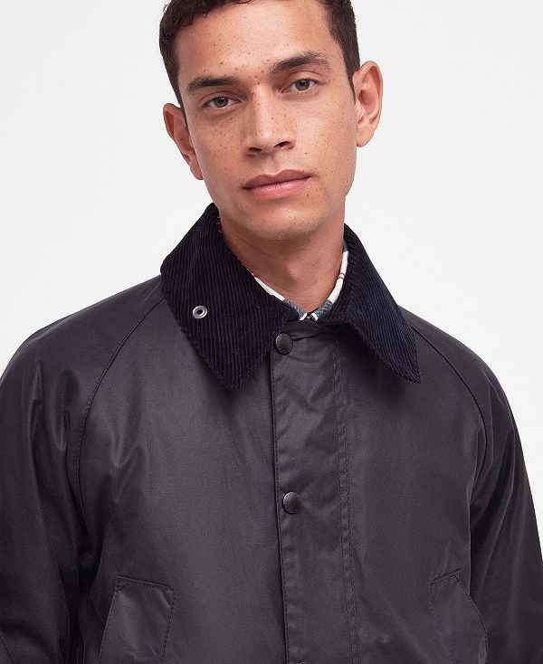 Barbour Bedale® Waxed Jacket Mørkeblå | BABO87183