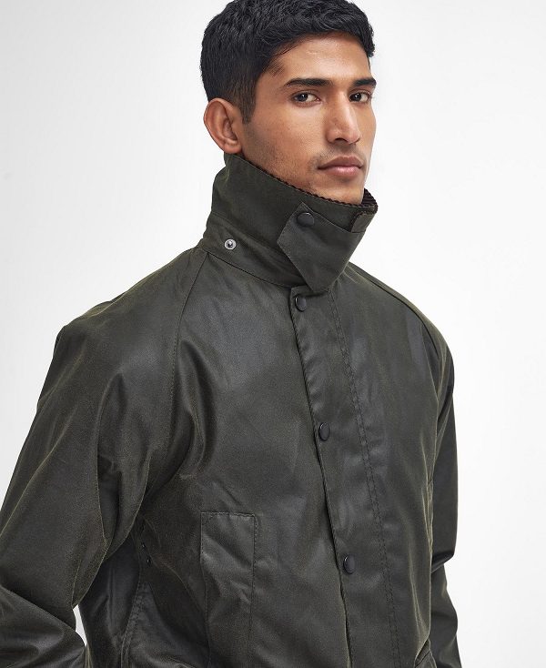 Barbour Bedale® Waxed Jacket Olivengrøn | BABO87238