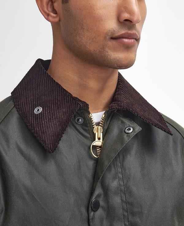 Barbour Bedale® Waxed Jacket Olivengrøn | BABO87238