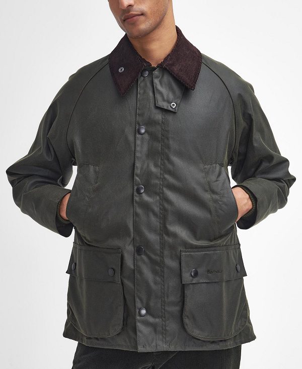 Barbour Bedale® Waxed Jacket Olivengrøn | BABO87238