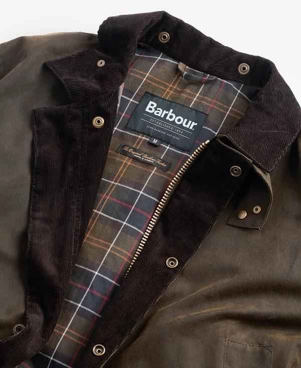 Barbour Bedale Waxed Trench Coat Olivengrøn | BABO87271