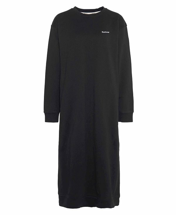 Barbour Bede Oversized Sweatshirt Dress Sort | BABO89652