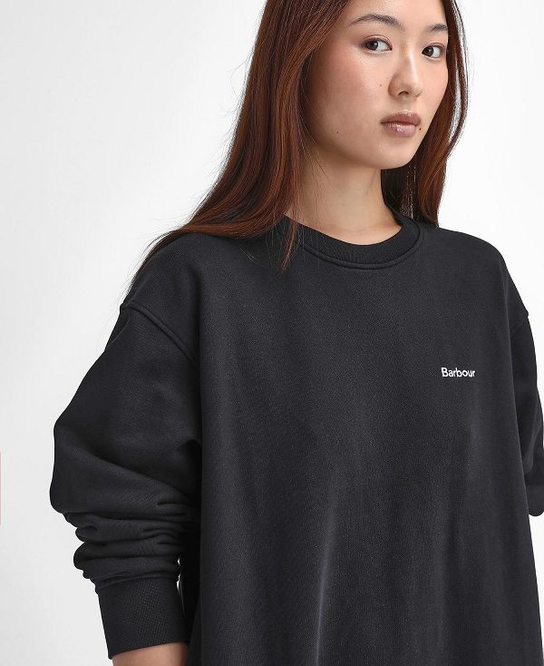 Barbour Bede Oversized Sweatshirt Dress Sort | BABO89652