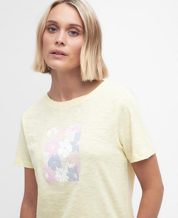 Barbour Belmont Graphic T-shirt Citron | BABO89552