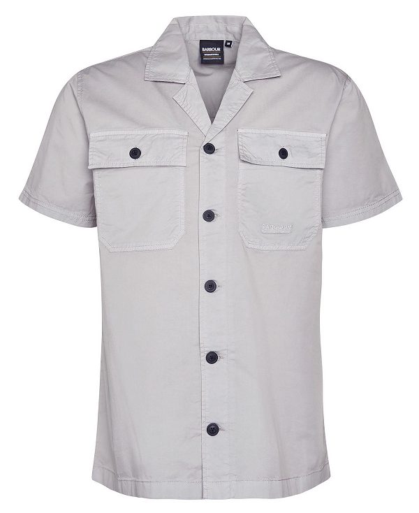 Barbour Belmont Regular Short-sleeved Shirt Grå | BABO87747