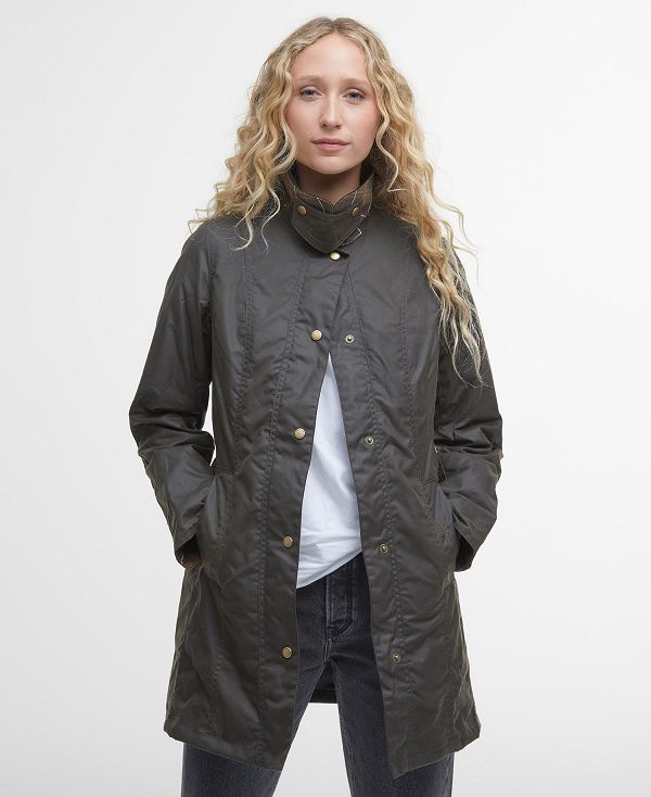 Barbour Belsay Wax Jacket Olivengrøn | BABO89218