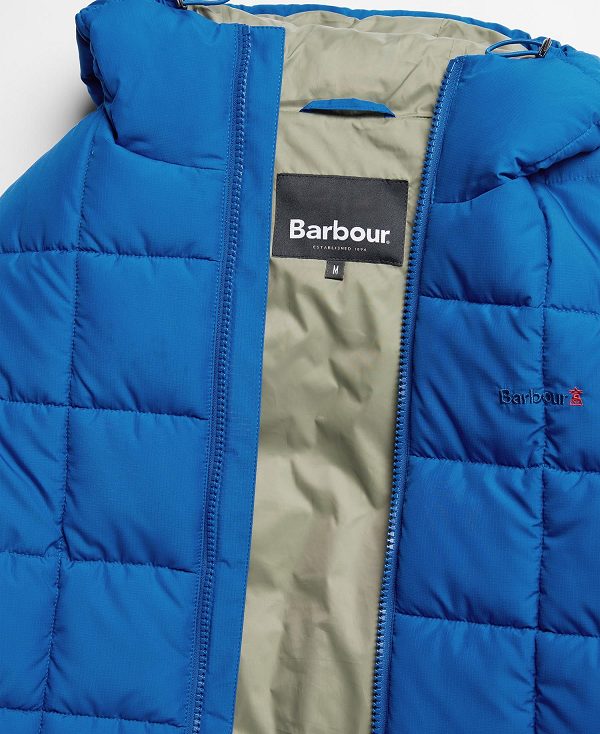 Barbour Benton Quilted Jacket Lyseblå | BABO87320