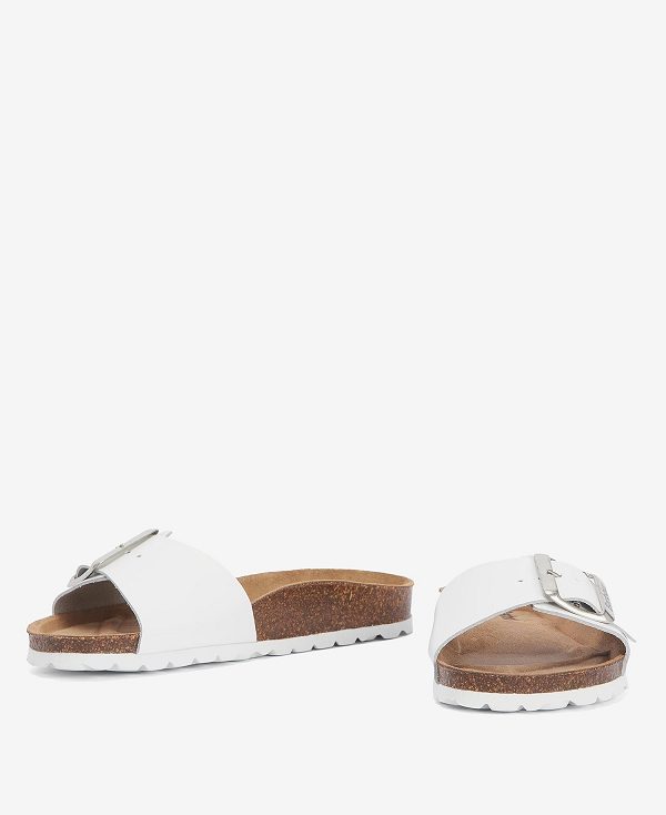 Barbour Benton Sandals Hvide | BABO89905