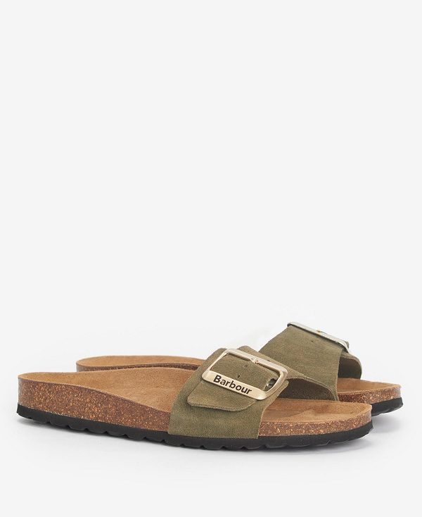 Barbour Benton Sandals Olivengrøn | BABO89896