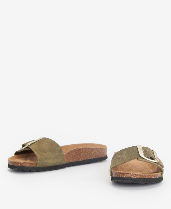 Barbour Benton Sandals Olivengrøn | BABO89896