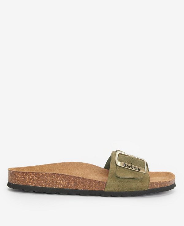 Barbour Benton Sandals Olivengrøn | BABO89896