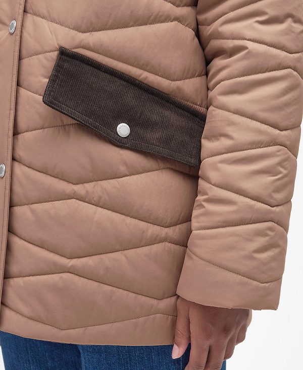 Barbour Berryman Quilted Jacket Brune | BABO89285