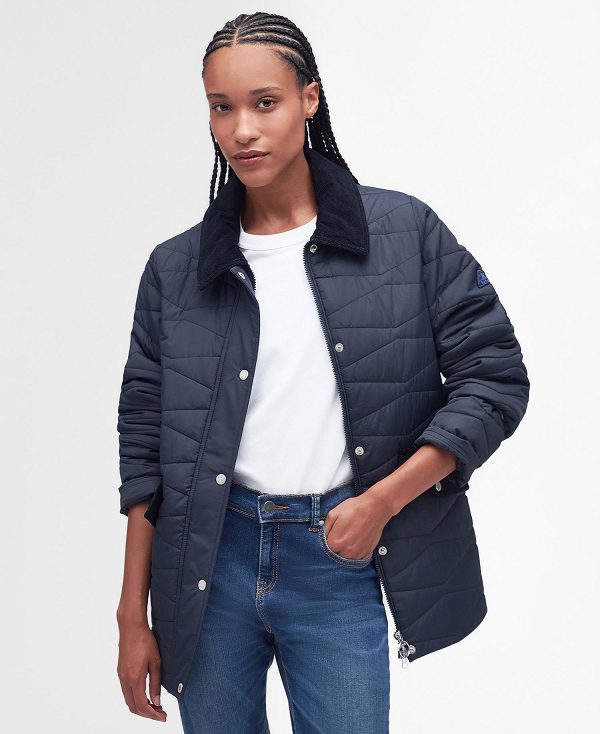 Barbour Berryman Quilted Jacket Mørkeblå | BABO89284