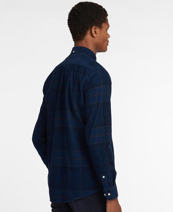 Barbour Blair Tailored Fit Shirt Mørkeblå | BABO87823