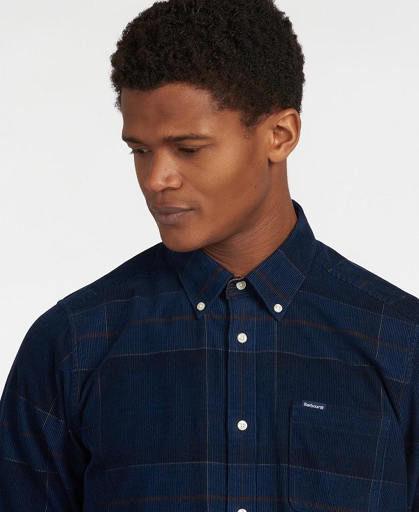 Barbour Blair Tailored Fit Shirt Mørkeblå | BABO87823