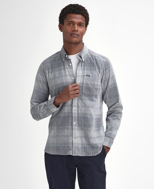 Barbour Blair Tailored Long-sleeved Shirt Blå | BABO87822